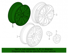 Диск колесный R18 x 7.5J ET40 Honda CRV 23-26 Dicastal легкая бордюрка