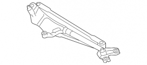 Трапеция дворников очистителя с мотором Lexus GS300 GS350 GS430 GS450h 06-08