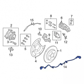 Провод ABS задний правый Ford C-max MK2 13-18