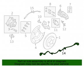 Провод ABS задний правый Ford C-max MK2 13-18