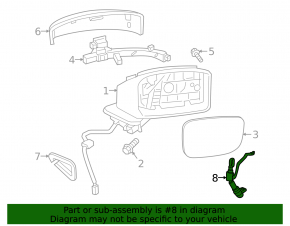 Камера бокового зеркала правая Mazda CX-5 19-22