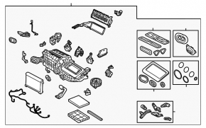 Печка в сборе Land Rover Range Rover Velar 18-20 quad zone без сухого тена