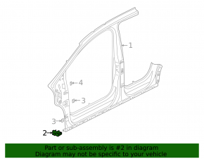 Кронштейн крила лівий Volkswagen ID.4 21-26 нижній