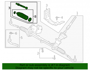 Рулевая тяга правая Volvo S60 19-25