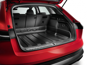 Ковер багажника резина Audi E-Tron 19-23 черная, высокие борты