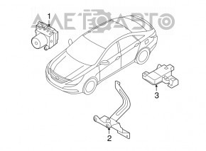ABS АБС Hyundai Sonata 11-15 hybrid