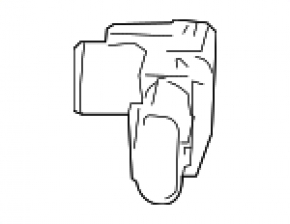 Парктроник переднего бампера Toyota Land Cruiser 08-11
