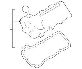 Крышка клапаная передняя Ford Explorer 11-19 3.5 T35PDED