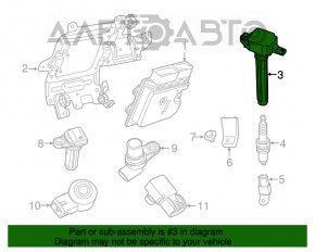Катушка зажигания Jeep Compass 17-22 2.4