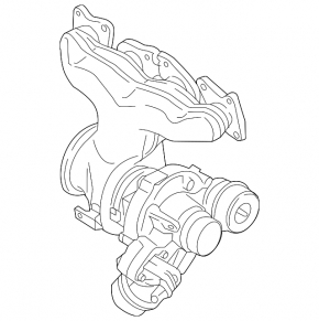 Турбина в сборе с коллектором Volvo XC60 18-26 T5, T6, T8