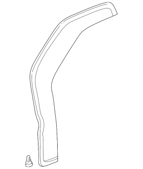 Уплотнитель двери передней правой Lexus RX300 98-03