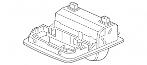 Плафон освещения передний Honda CRV 15-16 серый c Home link