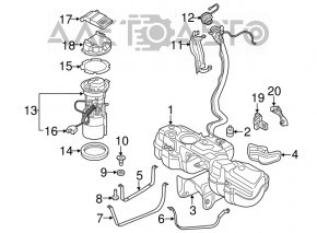 Fuel Pump Control Module Audi Q7 16-19 2.0T