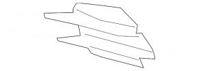 Решітка переднього бампера права Mercedes C-class W206 300 22-23 AMG pkg