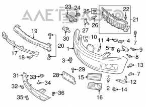 Заглушка противотуманная фара птф левая Mazda CX-7 06-09