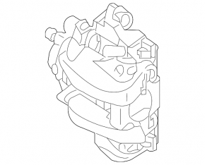 Суппорт в сборе задний левый Mercedes W164 ML W251 R
