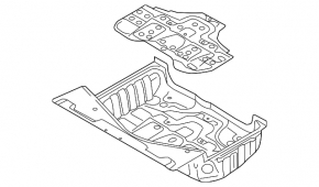 Корито багажника Audi A6 C7 12-18