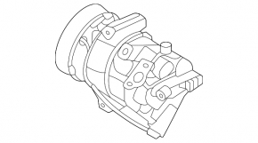 Компрессор кондиционера Hyundai Sonata 20-23 1.6t, 2.5
