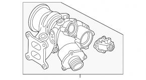 Турбіна Audi A3 8V 15-16 1.8T