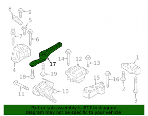 Подушка двигателя задняя VW CC 08-17