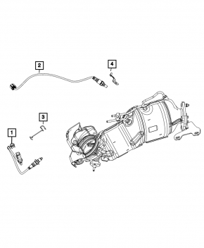 Лямбда-зонд правый второй Jeep Grand Cherokee WL 22-26 PHEV