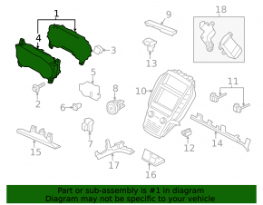 Щиток приборов Lincoln MKC 17-19