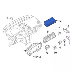 Подушка безопасности airbag коленная пассажирская правая Ford Ecosport 18-22