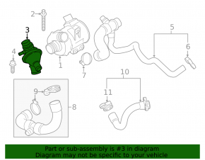 Корпус термостата BMW 5 F10 12-16 2.0T
