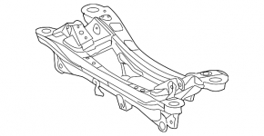 Подрамник задний Lexus CT200h 11-13