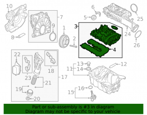 Крышка клапанная Mini Cooper 14-24 1.5