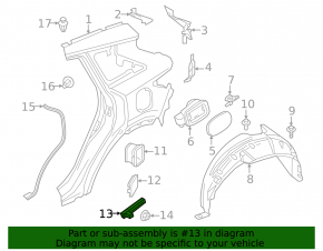 Кронштейн заднего бампера правый Infiniti QX50 19-20