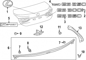Камера заднего вида Lexus ES 23-26