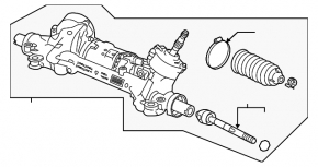 Рейка рулевая Honda Accord 18-20 hybrid, без тяг