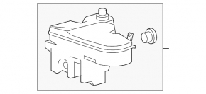 Бачок омивача Lexus GS300 GS350 GS430 GS450h 06-11 під омивачі фар