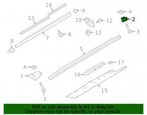 Поддомкратник задний левый Porsche Cayenne 19-26