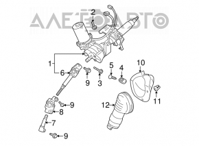 Кожух рулевой колонки Toyota Prius 20 04-09