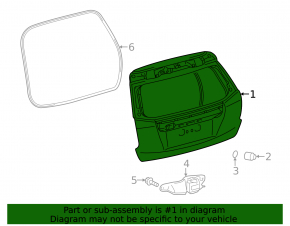 Дверь багажника голая Toyota Prius V 12-17