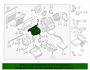 Корпус печки голый Ford Transit Connect MK2 13-23