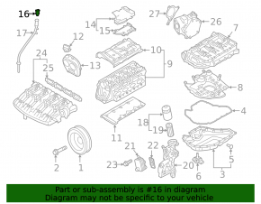 Щуп уровня масла Audi A3 8V 15-20