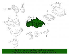 Корпус воздушного фильтра в сборе Toyota Avalon 13-18 3.5