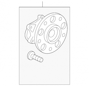 Ступица задняя правая Acura MDX 14-16 дорест AWD