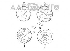 Запасное колесо докатка Hyundai Sonata 11-14 R16