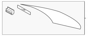 Стекло заднее Lexus IS 14-20