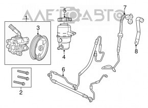 Шланг ГУР обратный Nissan Pathfinder 13-20