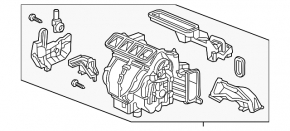 Корпус печки голый кондиционер, левая часть Honda Insight 19-22