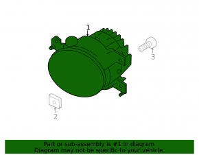 Противотуманная фара птф левая Infiniti Q50 14-18 LED