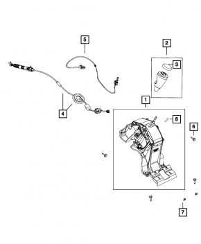 Шифтер КПП Jeep Compass 11-16