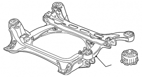 Підрамник передній VW Touareg 11-17