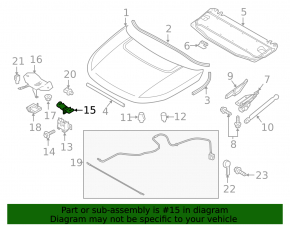 Защелка капота левая Land Rover Discovery Sport 17-19