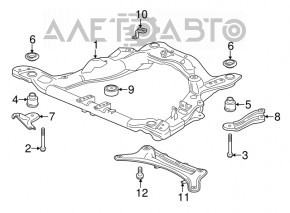 Подрамник передний Acura MDX 14-16